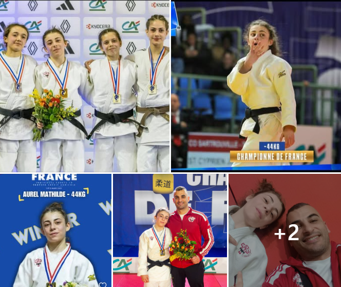 Lire la suite à propos de l’article Avril 2025 – Mathilde Aurel : 4eme titre de championne de France (3 cadet, 1 junior) – du jamais vu dans le judo français !