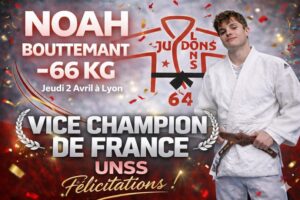 Lire la suite à propos de l’article Mars 2026 – Pour la 1ere fois au club, un vice-champion de France UNSS avec Noah Bouttemant