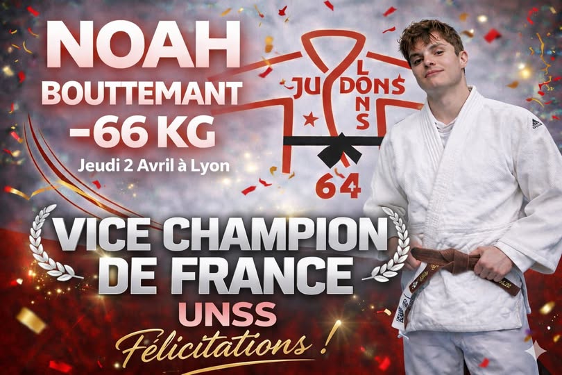 Lire la suite à propos de l’article Mars 2026 – Pour la 1ere fois au club, un vice-champion de France UNSS avec Noah Bouttemant